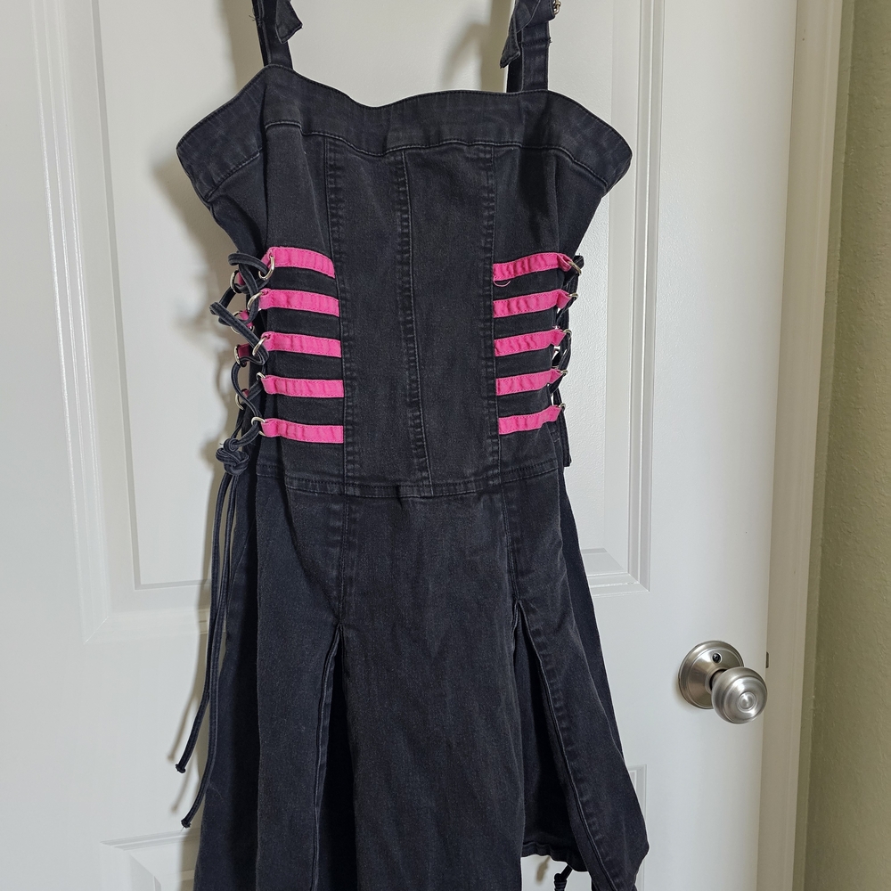 Daang Goodman Tripp NYC Vintage Rare 2000s Black Midi Dress Sz XL